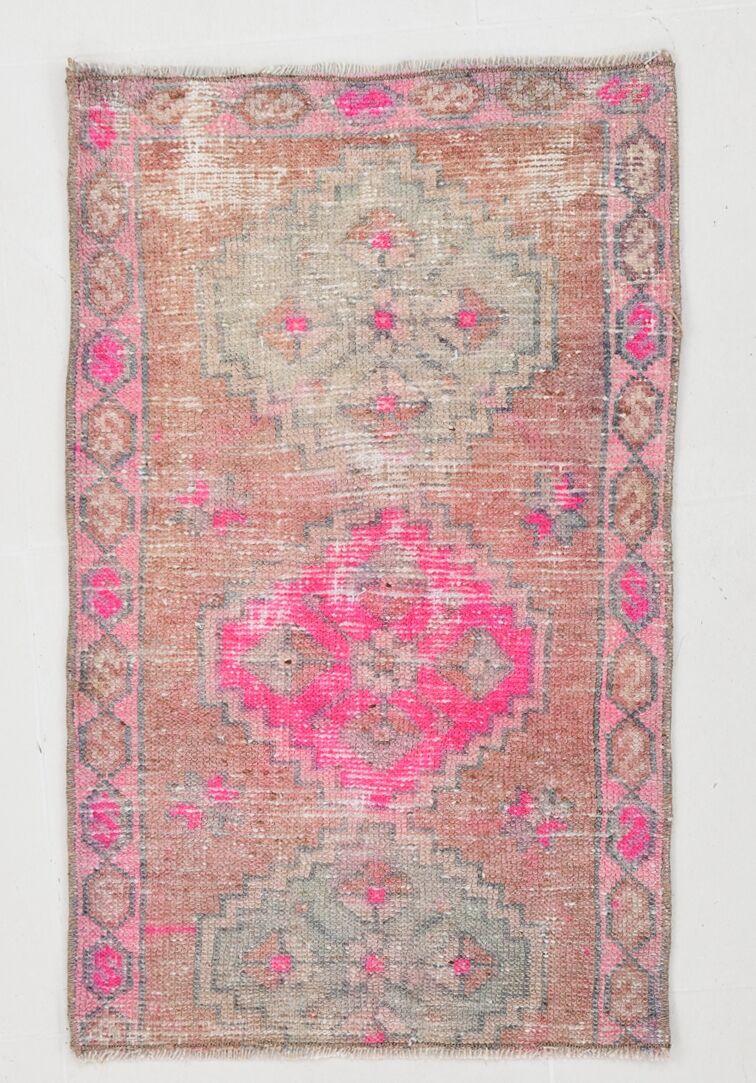 Handmade Faded Color Turkish Door Mat Rug