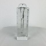 Glass block vase for Walther Glas 1960
