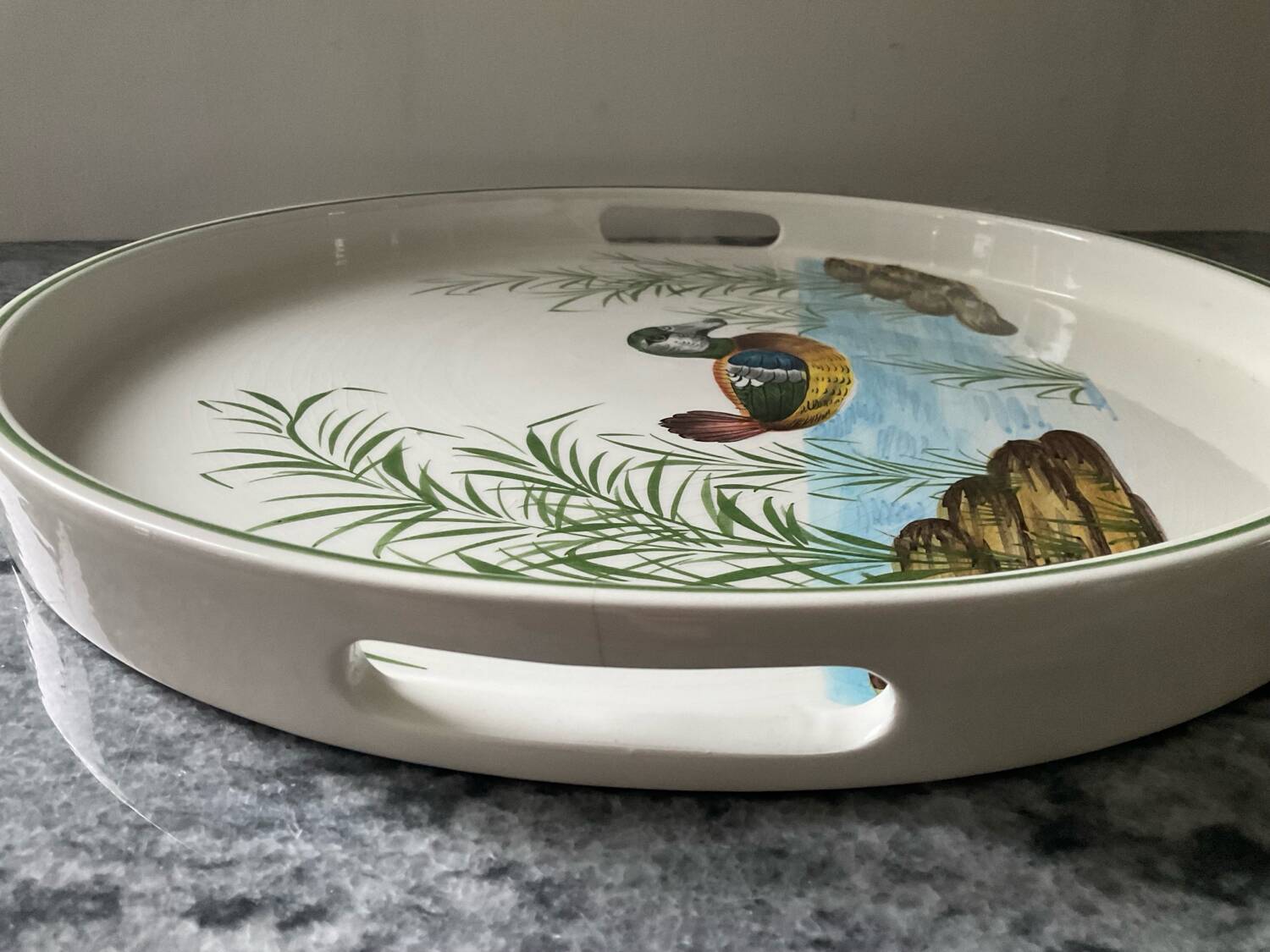 Vintage ceramic plateau from Italy.