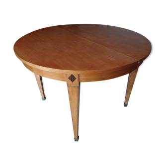 Table ronde extensible avec 3 rallonges