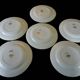 Flat plates opaque porcelain Digoin Sarreguemines model Pasteur