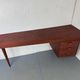 Danish modernist desk in teak, 1950s