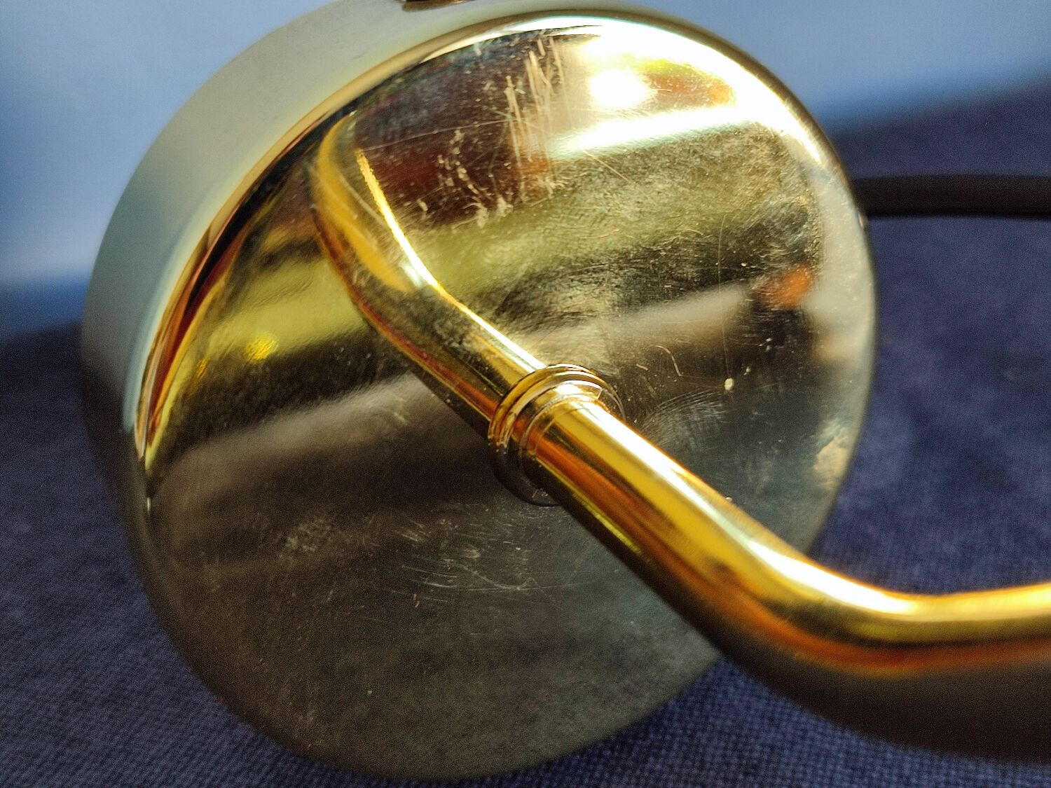 Vintage brass wall lamp