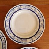 Lot De 8 Assiettes À Dessert Manufacture De Gien Modèle Garches