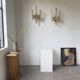 Pair of Regency brass wall lights in Italy