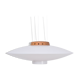 White Mid-Century Modern pendant model "Ufo" by Uno and Östen Kristiansson