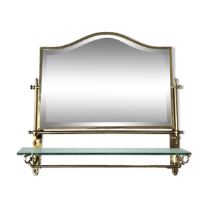 miroir en laiton biseauté