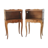 Pair of bedsides made of cherry wood