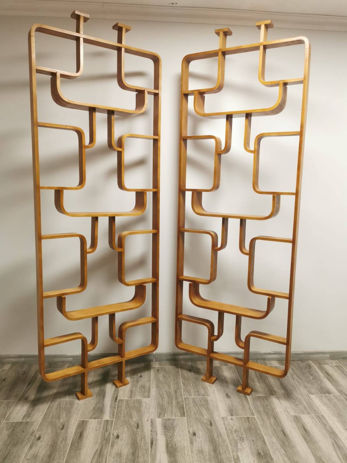 Room Dividers by Ludvik Volak for Drevopodnik Holesov, 1950s, Set of 2