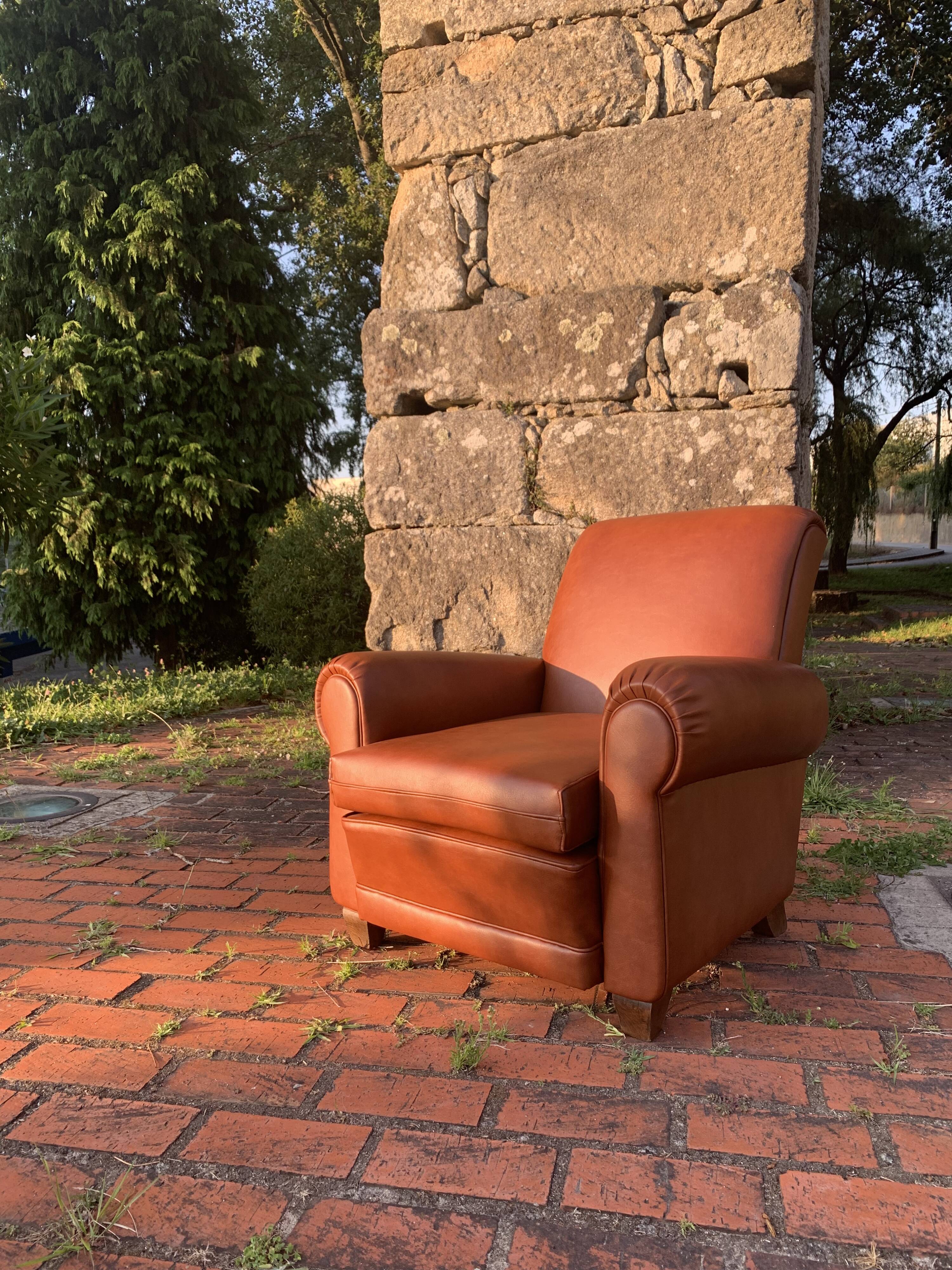 Fauteuil club restauré
