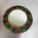 Italian mid-century mirror by Creaciones Gobesso, green Murano rock crystals, 1960s