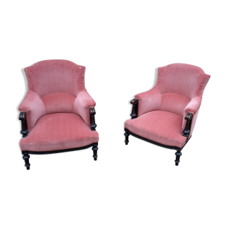 Pair of Napoleon III armchairs