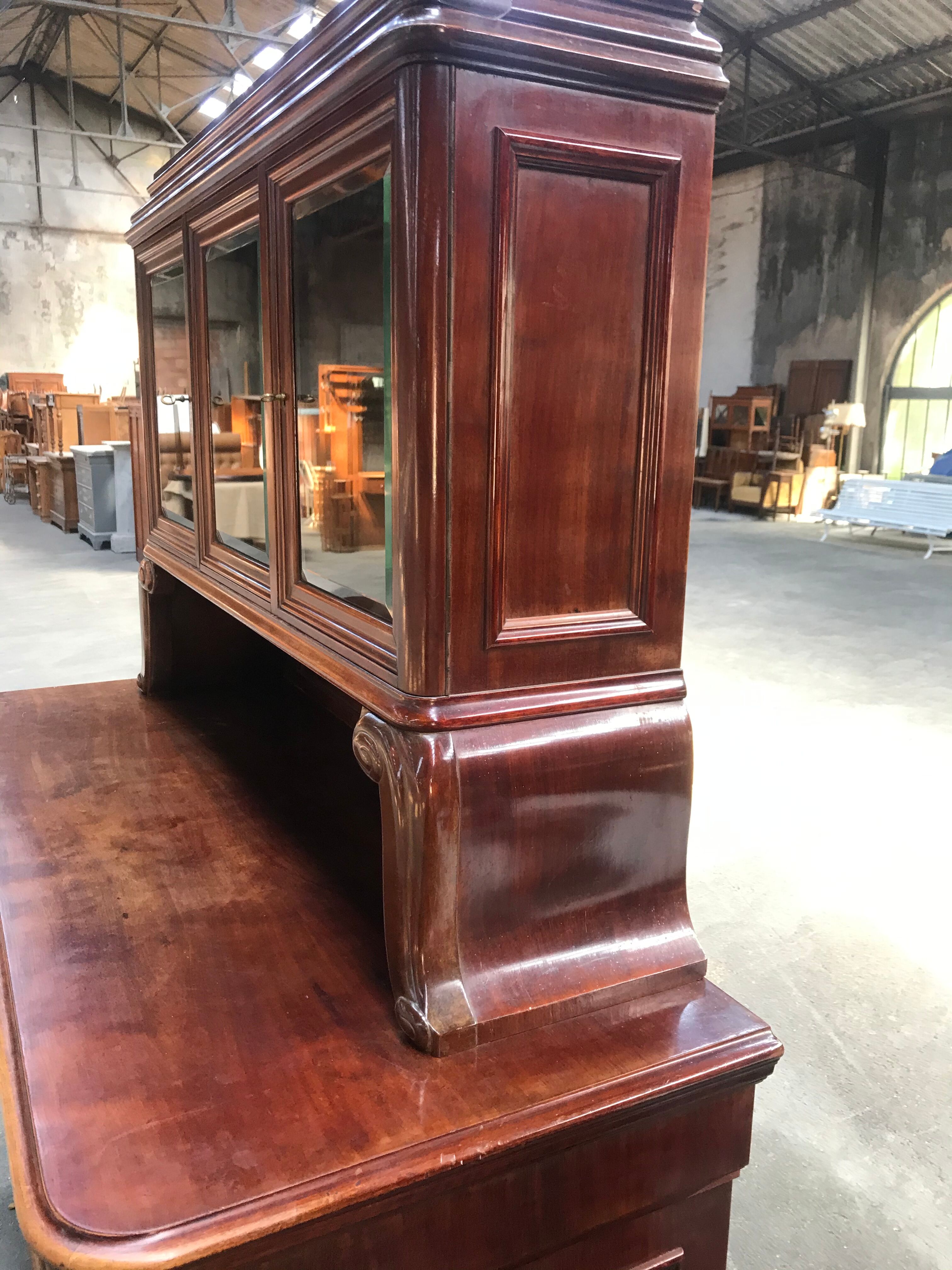 Buffet two English mahogany bodies