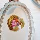 3 plats de service au frangonard scène romantique avec dessins et bordures en or 24 carats.