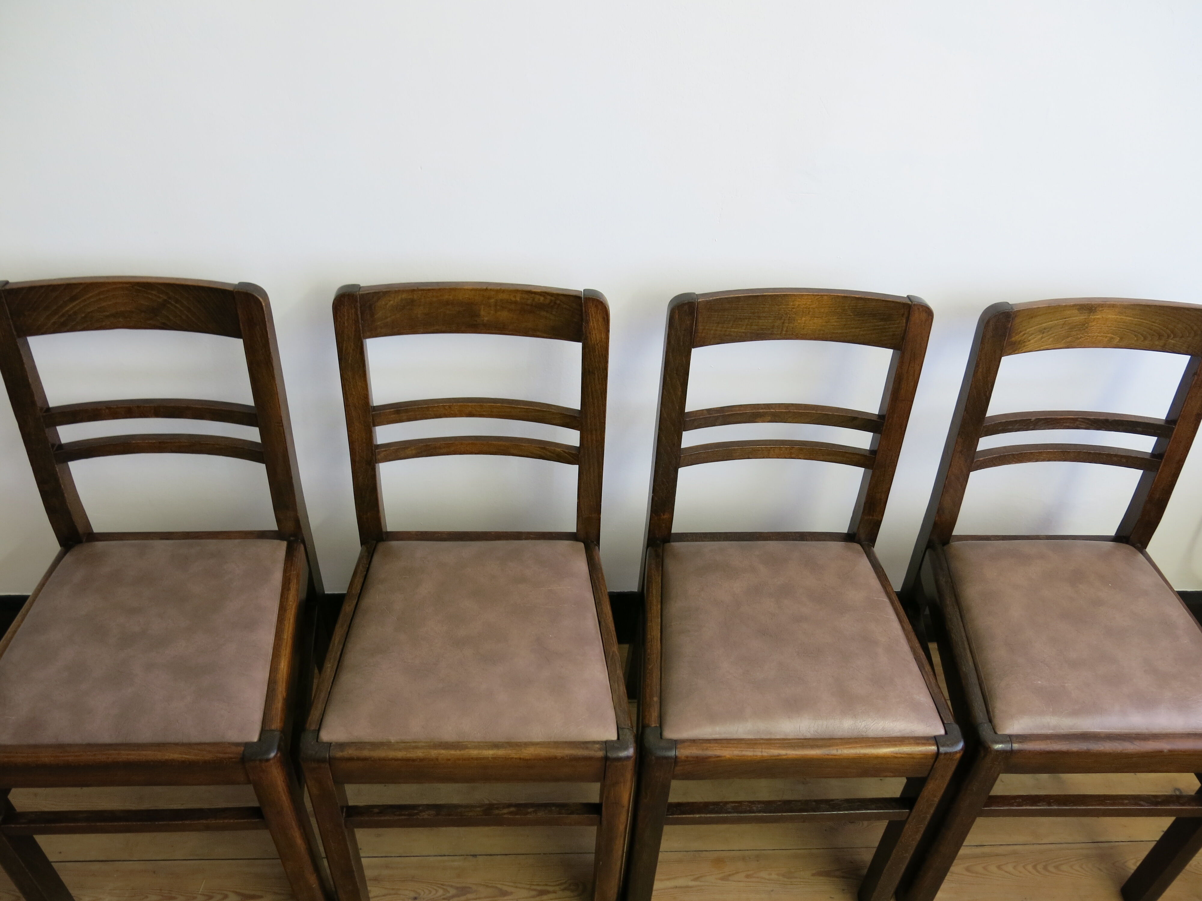 Set of four mid-century chairs