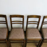 Set of four mid-century chairs