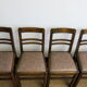 Ensemble de quatre chaises mid-century