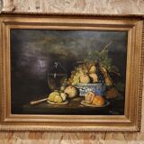 Oil on canvas "fruits"