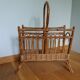 Wicker rattan magazine holders