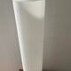 Vintage lamp in opaline and brushed aluminum
