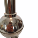 Three vintage bedside lamps in silver