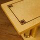 Console italienne en bois exotique du 20ème siècle