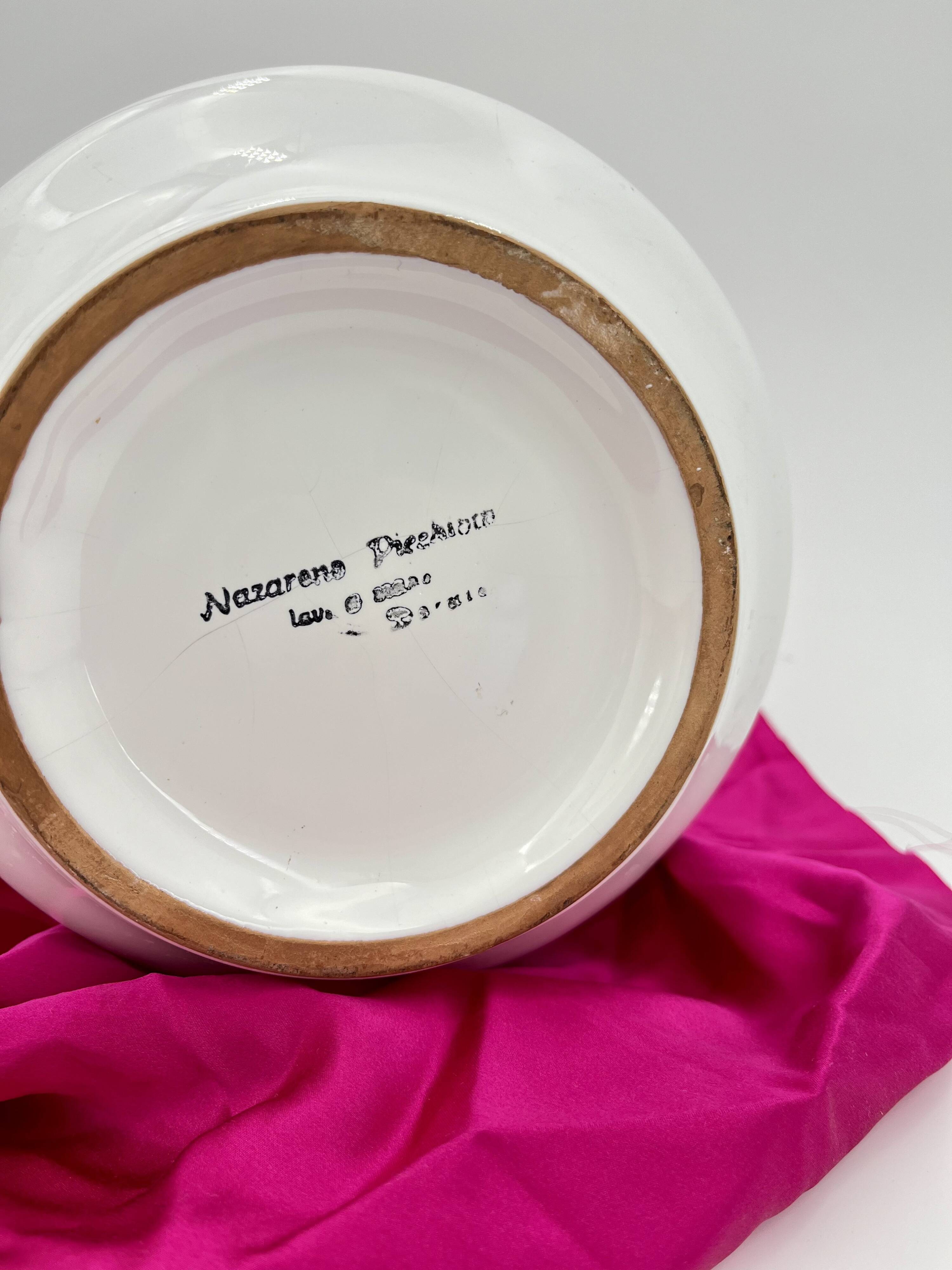 Vintage Deruta Ceramic Vase by Nazareno Picchiotti, Italy, 1970s