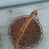 Duo of wicker baskets