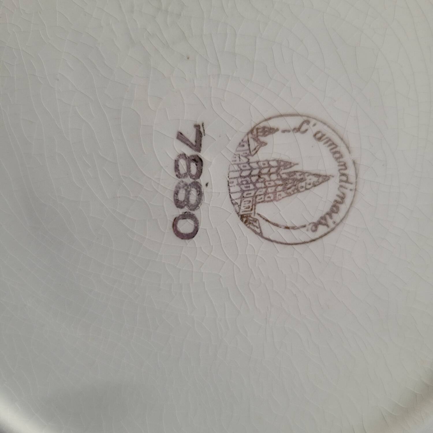 10 mismatched flat plates from Digoin & St Amand