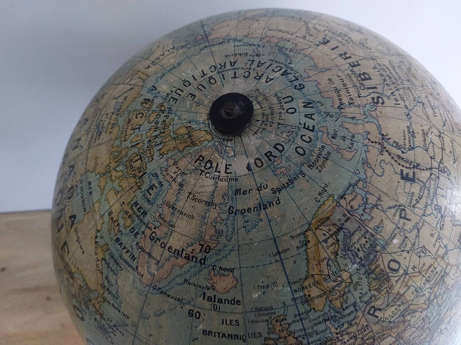 Large terrestrial globe