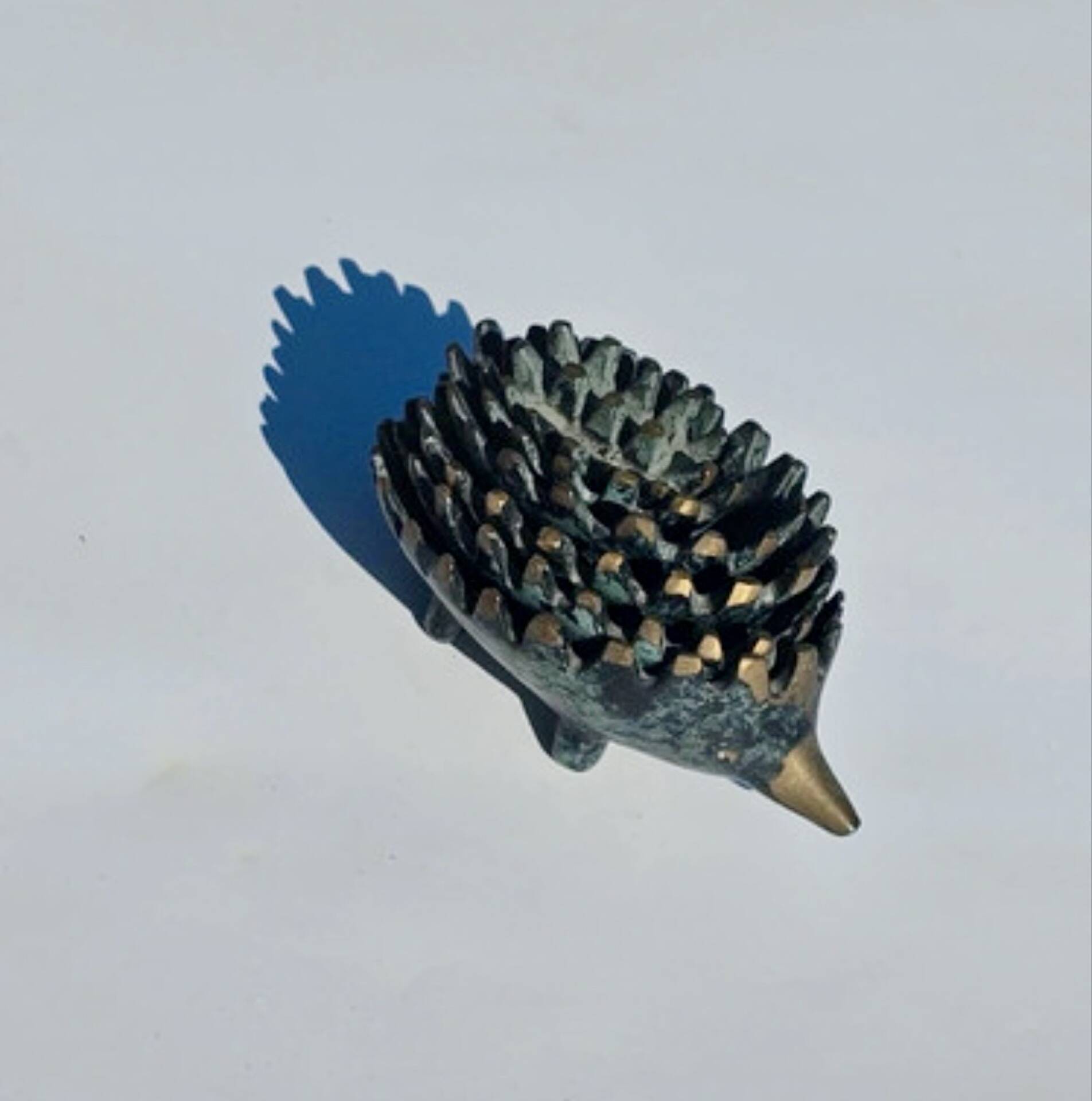 Walter Bosse for Silex — Set of 6 stackable bronze hedgehogs