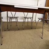 Tublac formica table and chairs set 1970