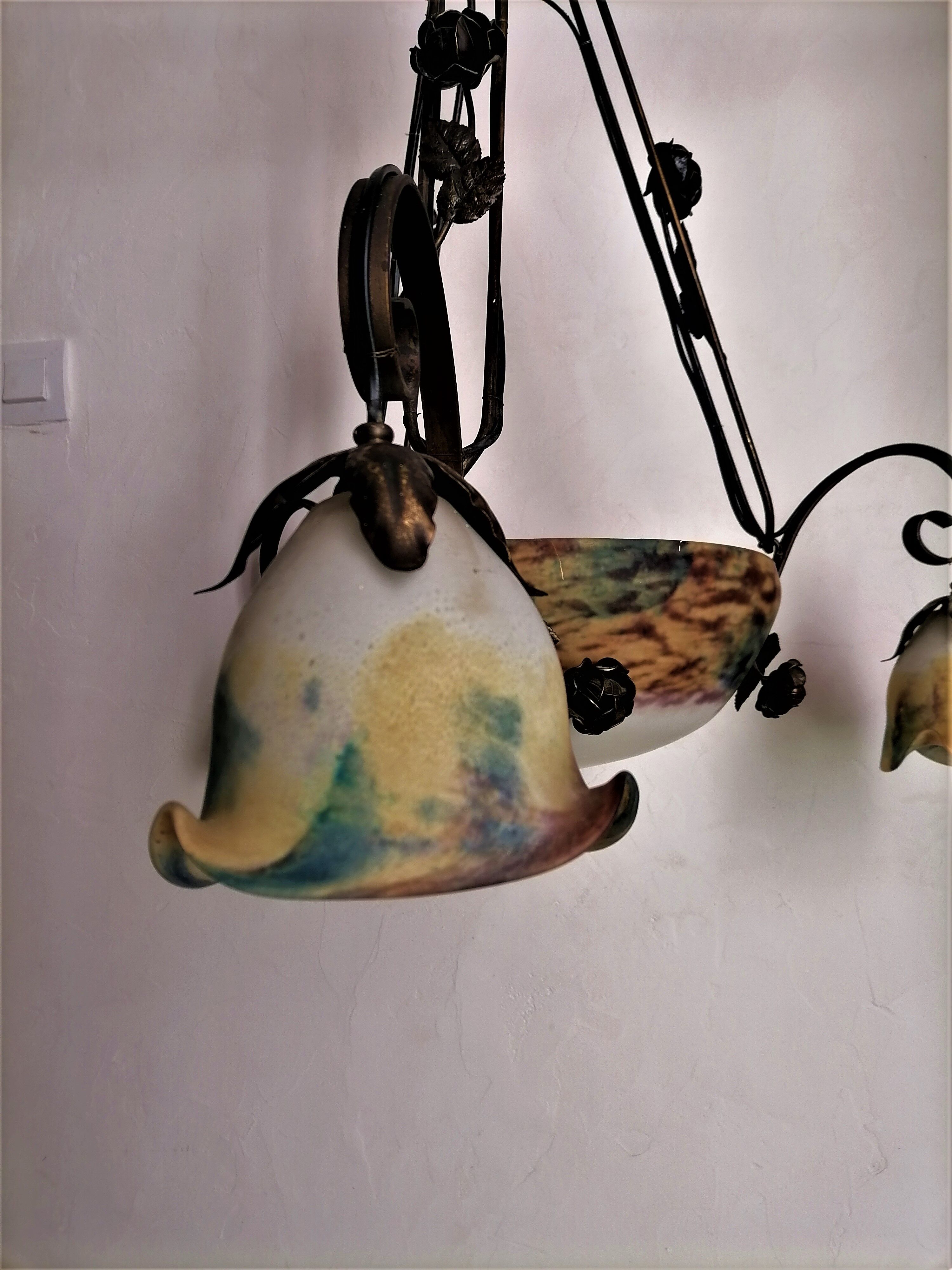 Chandelier, art deco