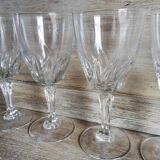Lot de 6 verres à vin anciens