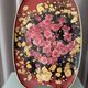Vintage Floral Serving Tray – 1970s Chrysanthemum Design