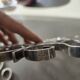 Christofle Gallia model silver-plated metal trivet