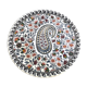 Round dish Gien decoration bothée or cashmere 26cm for pie and cake