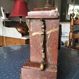 Napoleon III pink marble chimney clock