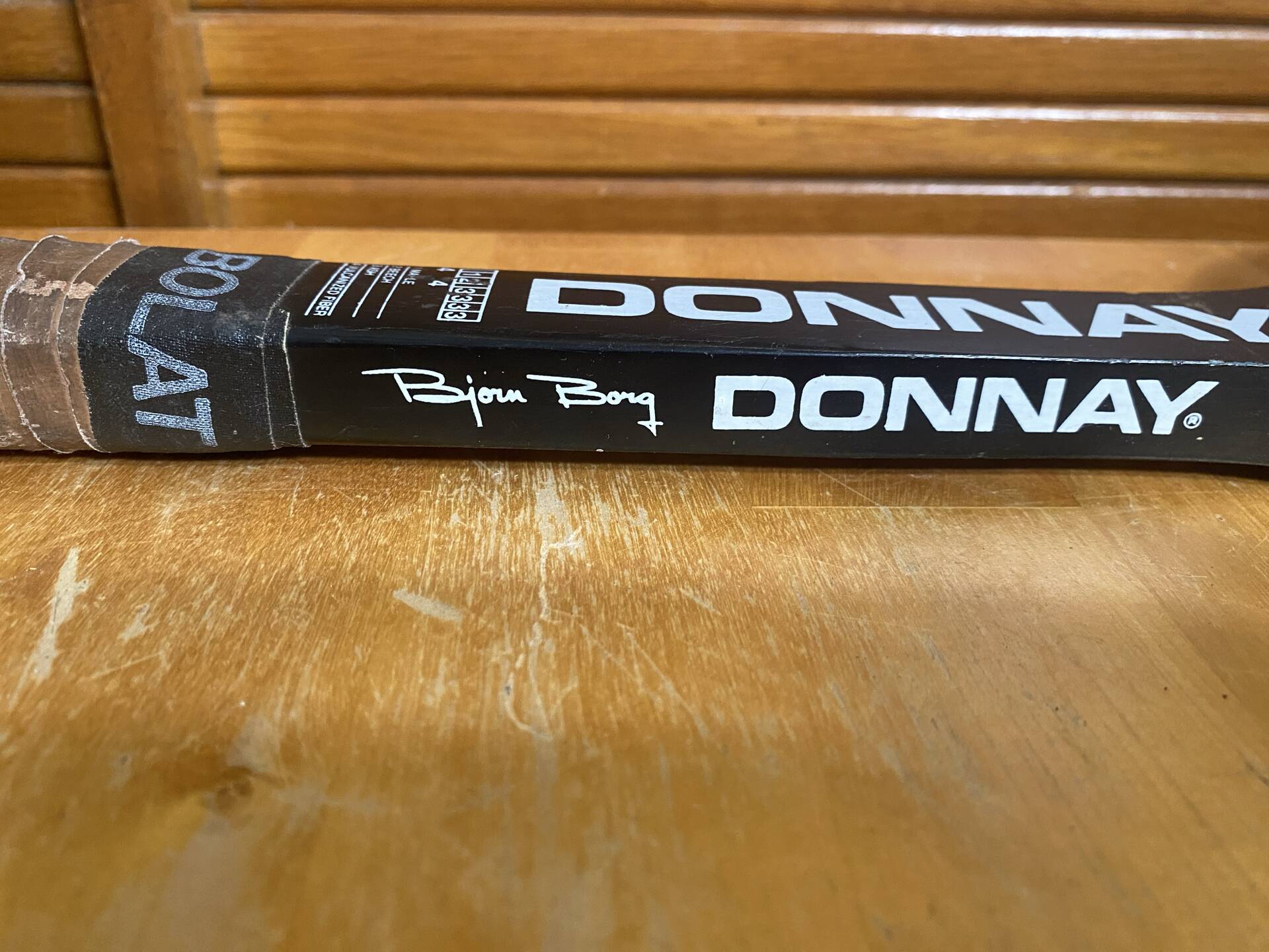 Vintage donnay bjorn borg wooden tennis racket + cover