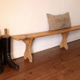 Wooden guinguette bench