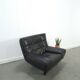 Fauteuil Leren vintage noir