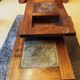 Oak coffee table Wood slate France 1960s