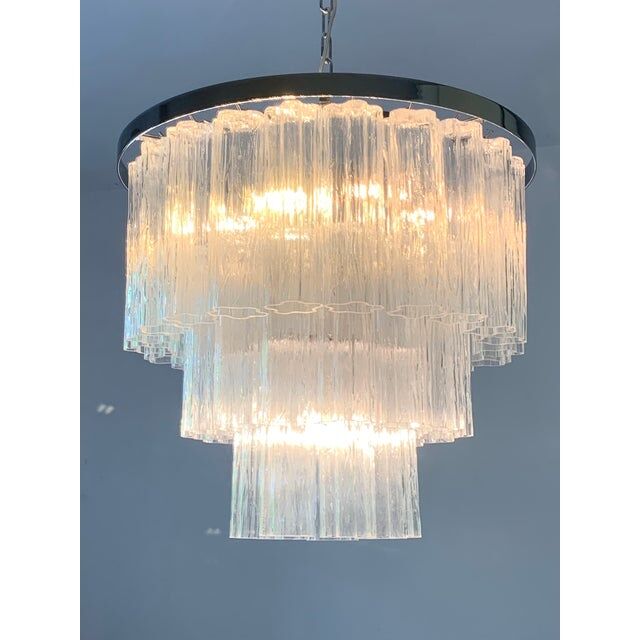 Sputnik chandelier in Murano glass, Mazzega style,