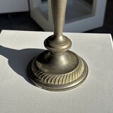 Large antique silver-plated candlestick H29 D10.5