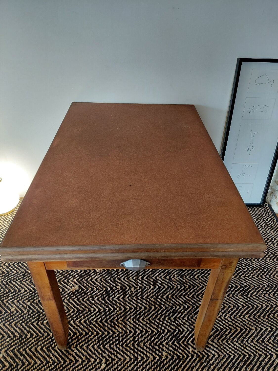 Old farmhouse table from the 1950s