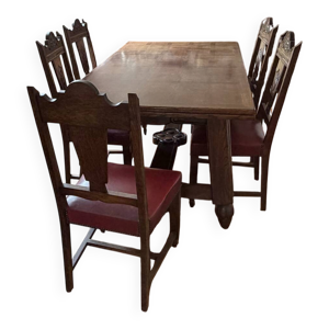 table en chêne massif - rallonges