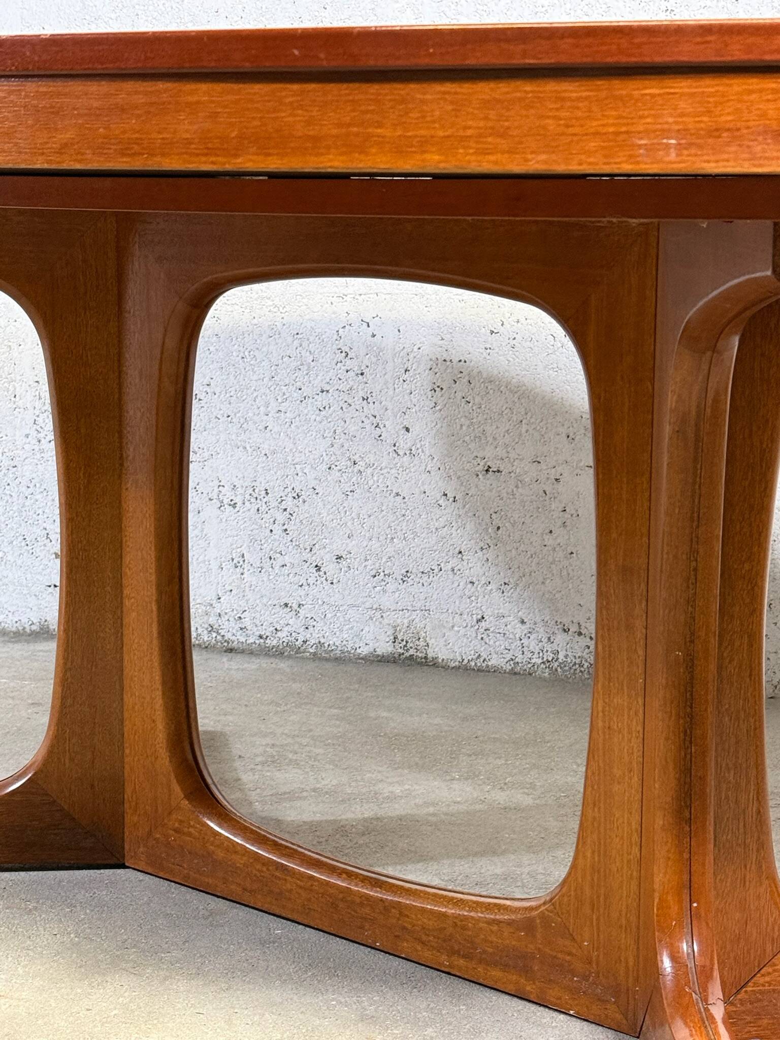 Baumann extendable table, 1960s-70s