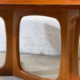 Baumann extendable table, 1960s-70s