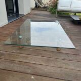 Glass coffee table