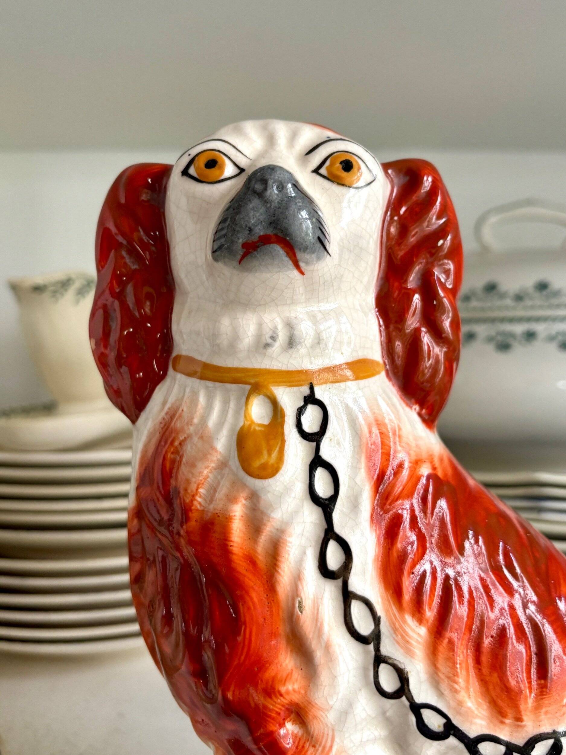 Dog, Cavalier King Charles Spaniel, Staffordshire No. 2, circa 1860